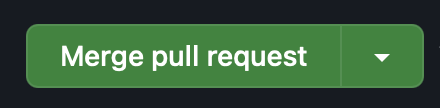 A green button labeled "Merge pull request"